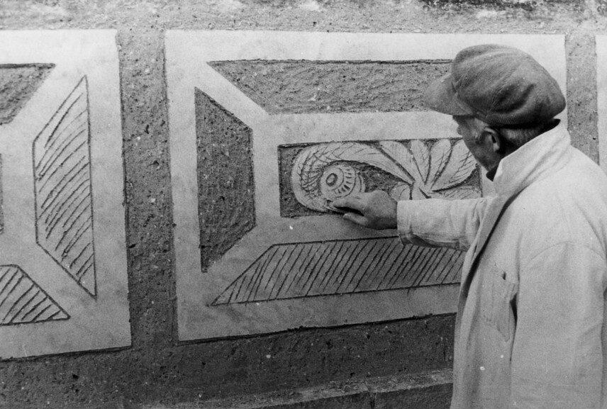 Obnova sgrafitové výzdoby na zámku v Litomyšli, rok 1974 Obnova sgrafitové výzdoby na zámku v Litomyšli, rok 1974
